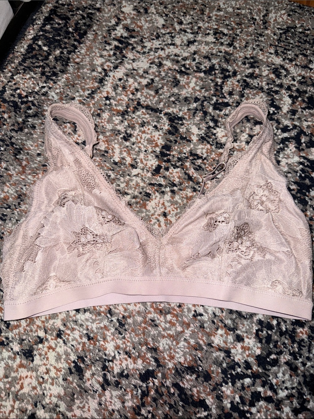 aerie Lace Bralette in Dusty Pink